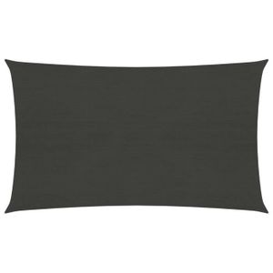 VOILE D'OMBRAGE Voile d'ombrage 160 g-m² Anthracite 3x6 m PEHD