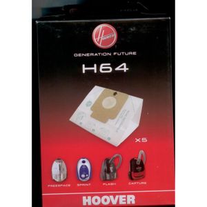 SAC ASPIRATEUR HOOVER H64 - 5 sacs HOOVER originaux