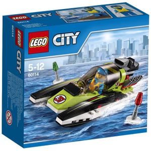 ASSEMBLAGE CONSTRUCTION LEGO® City 60114 Le Bateau de Course