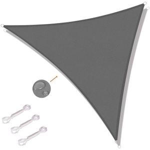 VOILE D'OMBRAGE Voile d'ombrage triangulaire 5x5x5m en toile HDPE 