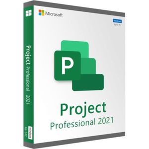 BUREAUTIQUE À TÉLÉCHARGER Microsoft Project 2021 Professionnel - Clé licence