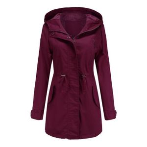 Veste Imperméable Femme Légère Coupe-vent - Avec Capuche, Séchage Rapide, Pour Randonnée, Voyage, Camping