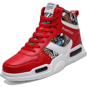 Basket rouge montante