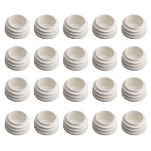 50x Capuchon Noir PVC Doux pour Tubes Ronds Diamètre 6mm Longueur 11mm Stable UV