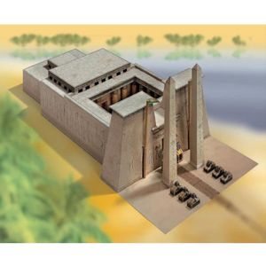 TERRAIN - NATURE Maquette en carton - Schreiber-Bogen - Temple égyptien - Peinte - 15 ans et plus - Garçon