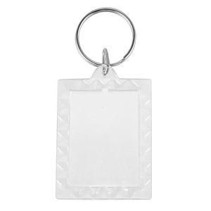 100 Porte-Cl/és Cadres Photo en Acrylique Porte Cl/é Vierge Transparent 3,2 x 5,4 cm Hommes Femmes Porte Clef Compatibles avec Portefeuilles pour Photos Personnalis/és Ins/érer Porte-Cl/é