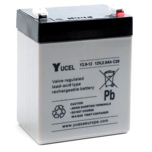 BATTERIE VÉHICULE Batterie plomb AGM Y2.9-12 12V 2.9Ah YUCEL - Batte