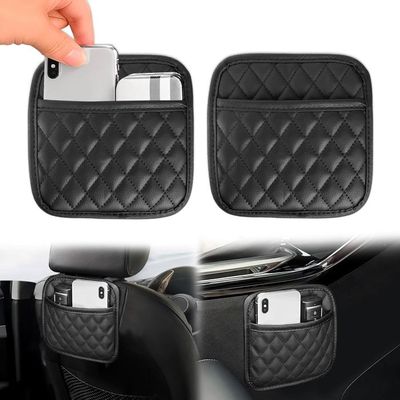 Organisateur Pare-Soleil Voiture Linkstyle - Cuir PU Poche Rangement Cartes Clés Lunettes