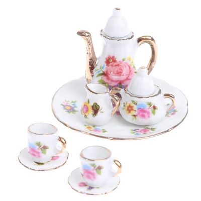 Ancienne Dinette Tisanière En Porcelaine Blanche - Jouet Enfant - Époque Jumeau