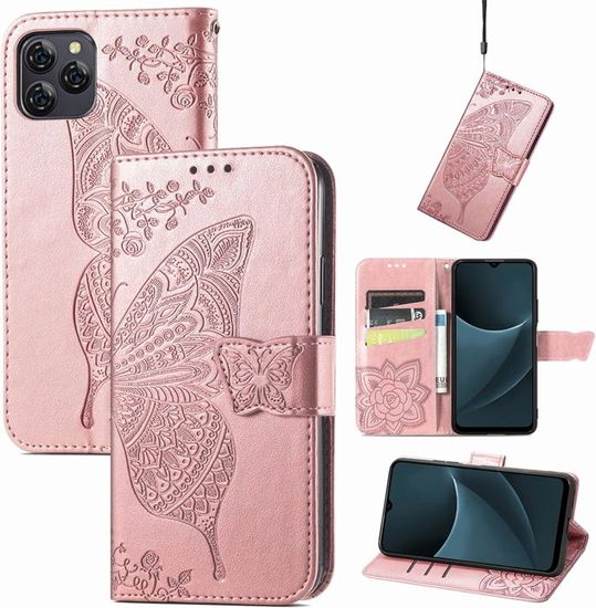 WEIOU Leather Folio Cover Per BlackView A55, Custodia In Pelle PU Magnetica Libro Flip Portafoglio Con A 1104557