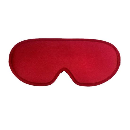 Lot De 2 Masques De Sommeil En Satin Noir Et Rouge - Ajustables, Confortables, Bloque-lumière - Pour Femmes, Hommes, Couples - Voyage, Sieste - 12