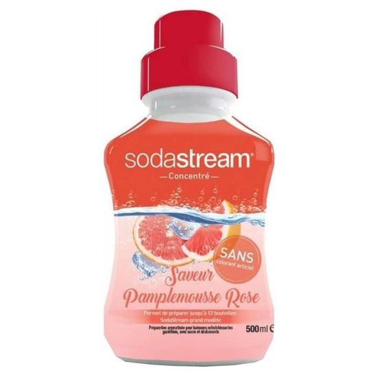 Sodastream Concentré Saveur Pamplemousse Rose 500ml (lot de 3)