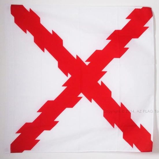 Drapeau Insigne Ordre Souverain de Malte 90x90cm - Saint-Jean de
