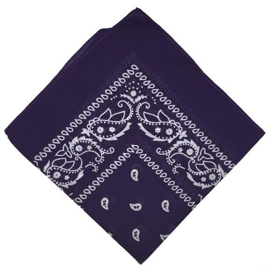Bandana Boeren Zakdoek Paisley Lavendel |Hoedenzaak Jos van Dijck