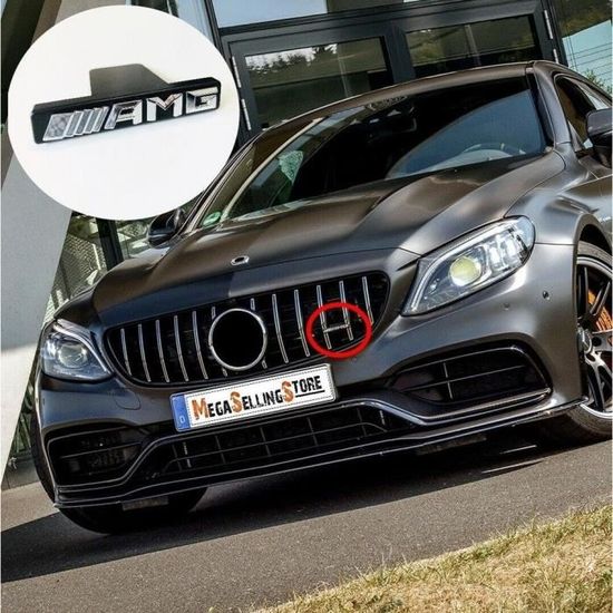 Autocollant MAVURA »Logo emblème "AMG" pour calandre Mercedes Panamericana pour TOUS les modèles de véhicules«