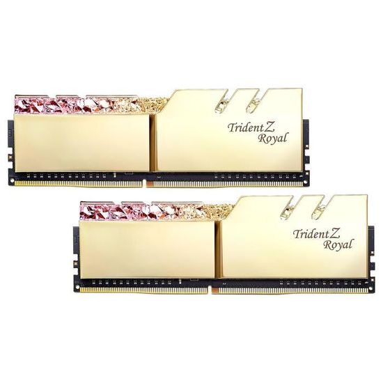 G.SKILL Mémoire PC Trident Z ROYAL (Gold) - 32 Go PC4-28800/DDR4 3600 Mhz F4-3600C19D-32GTRG