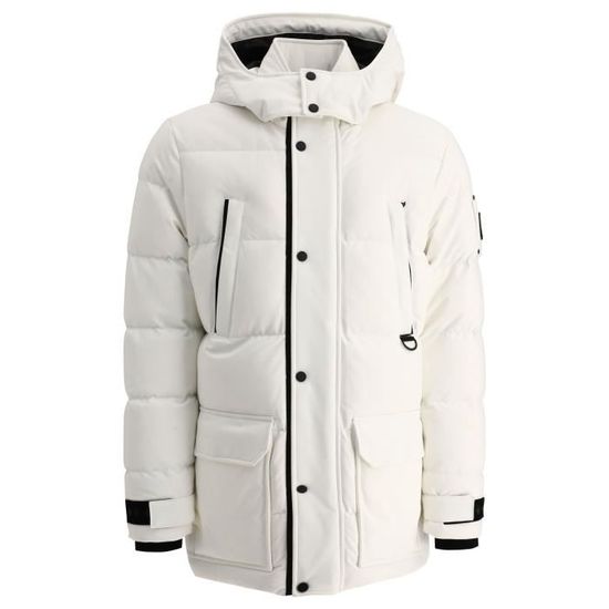 MOOSE KNUCKLES HOMME M32MJ152891 BLANC AUTRES MATERIAUX DOUDOUNE Blanc Cdiscount Pret a Porter