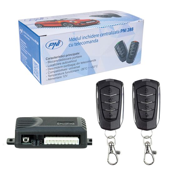 Kit Alarme Voiture Avec Télécommande - Verrouillage Centralisé Et Démarrage à Distance - Compatible 12V - 6