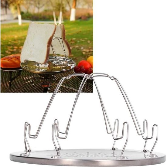 Grille-Pain de Réchaud de Camping Portable, Grille-Pain de Camping Grille-Pain de Réchaud de Camping Portable, Grille-Pain de Camping