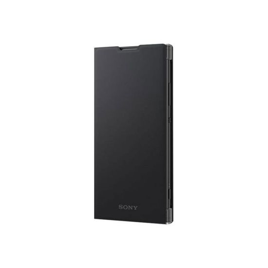 Sony Style Cover Stand SCSH10 Protection à rabat pour téléphone portable polycarbonate, cuir polyuréthane noir