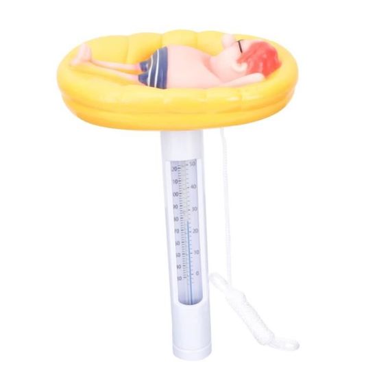 Thermomètre Flottant Piscine Flamant Rose - Thermomètre Eau Résistant Avec Ficelle Pour Piscine, Spa Et Aquarium