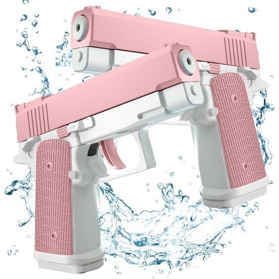 Pistolet à Eau Puissant 10m Lot De 2 – Jouet Été Enfant, Tir Manuel Longue Portée Pour Piscine, Plage & Jardin (Bleu)