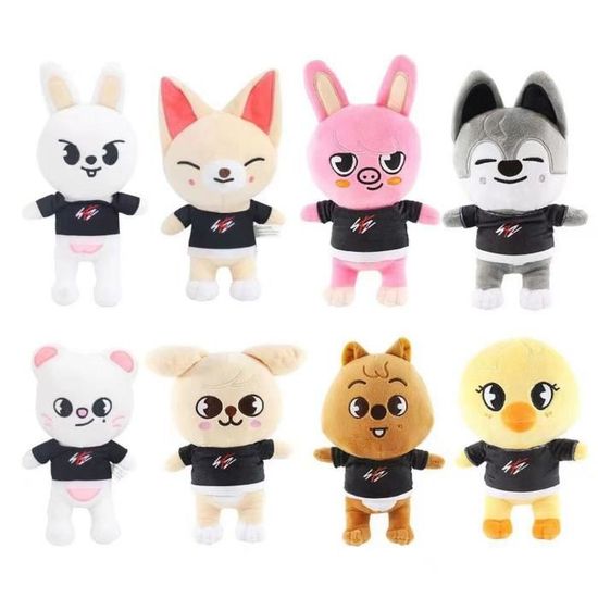 Stray Kids Peluche Skzoo de 7,87 pouces, poupées en peluche douces