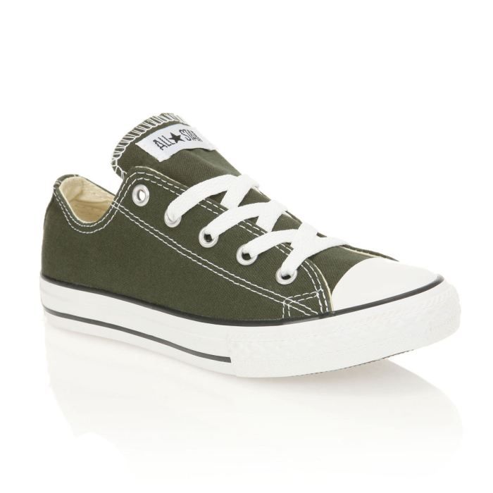 converse verte foncé basse