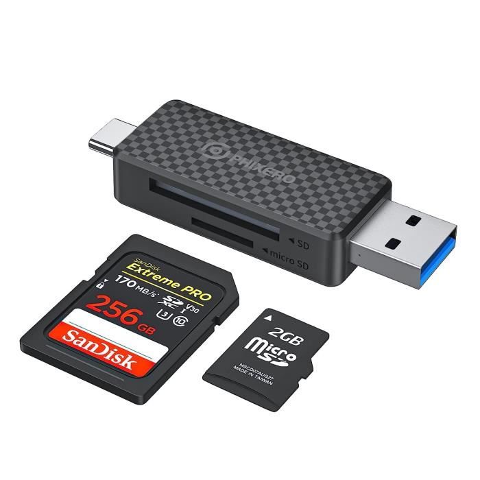 SANDISK 2GB Micro SD carte mémoire - Vente carte micro sd Sandisk 2GB