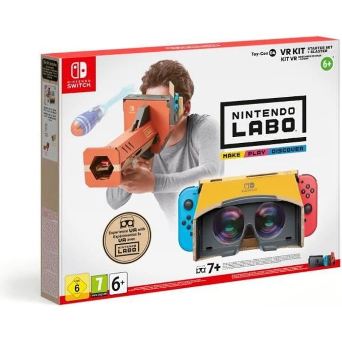Nintendo Labo: Toy-Con 4 Kit VR: Ensemble de Base + Canon • Jeu Nintendo Switch