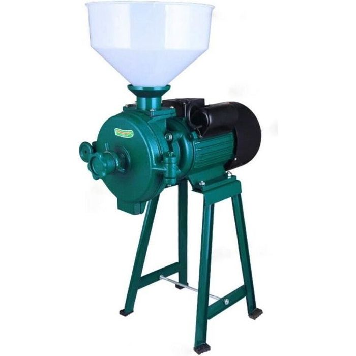 Moulin à céréales électrique professionnel 1500W 50 * 43 * 27cm Grain Broyeur à malt Broyeur à grains avec entonnoir pour céréales b