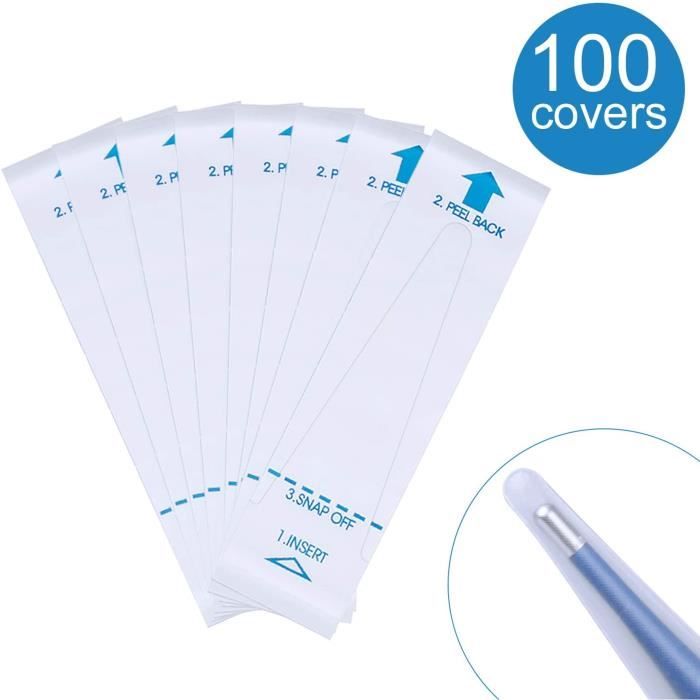 100PCS Couvercles pour thermomètres oraux - Couvercles de sonde jetables pour thermomètres numériques