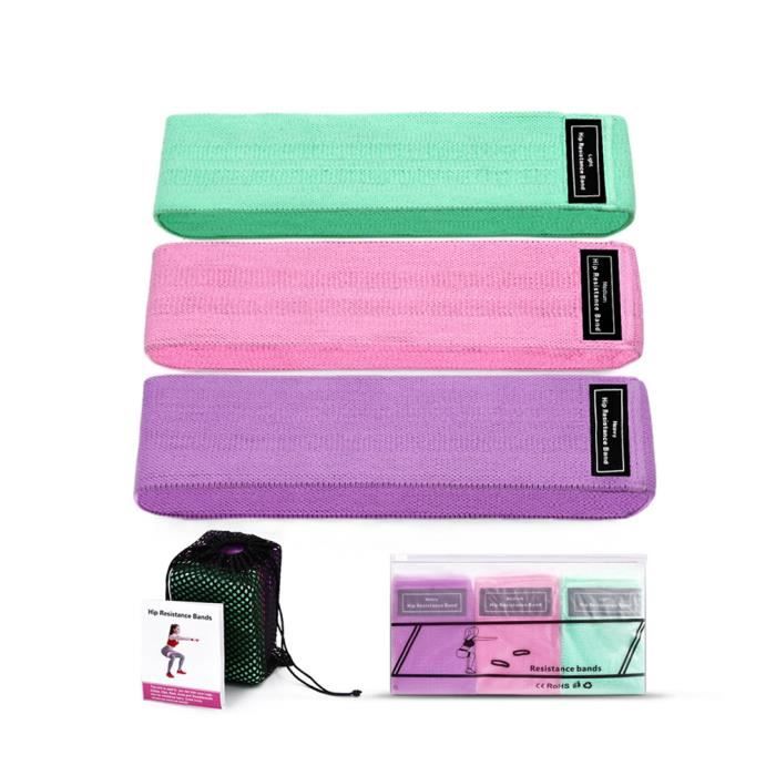 Bandes de résistance au squat-Ceinture de hanche fitness-Ceinture hanches accroupie de belles hanches-Bande élastique de fitness