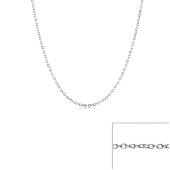 Chaine argent maille FORCAT largeur 1,5mm (50 cm)