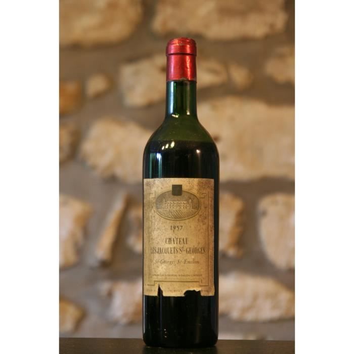 Vin rouge, Château les Jacquets St Georges 1957 Rouge