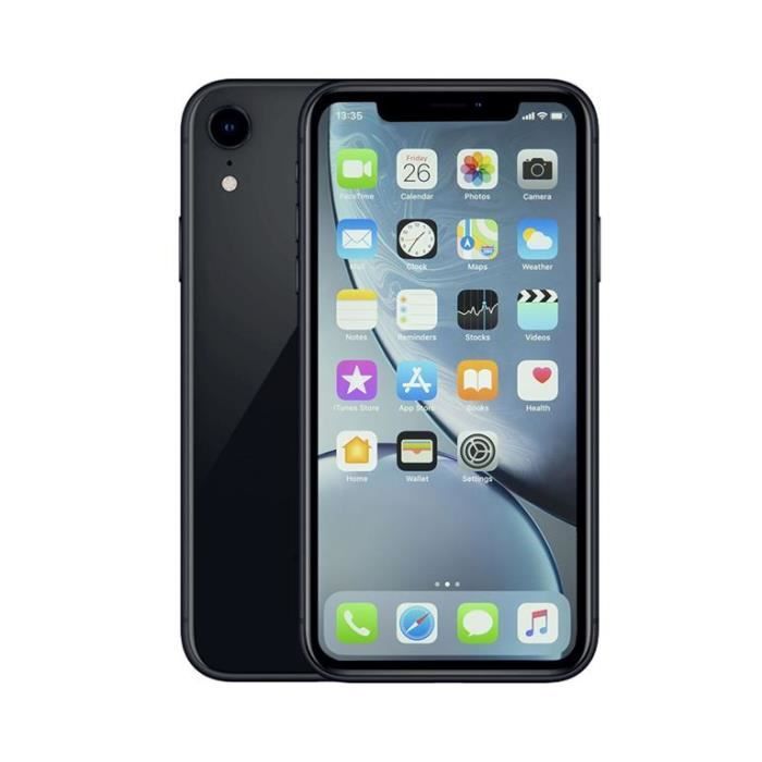 iPhone XR 64 Go Double SIM Noir Grade A+ Reconditionné