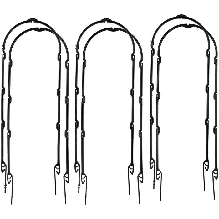 YIPON Lot de 6 treillis de jardin pour plantes grimpantes en plastique durable - Arbres tomates, haricots, légumes582
