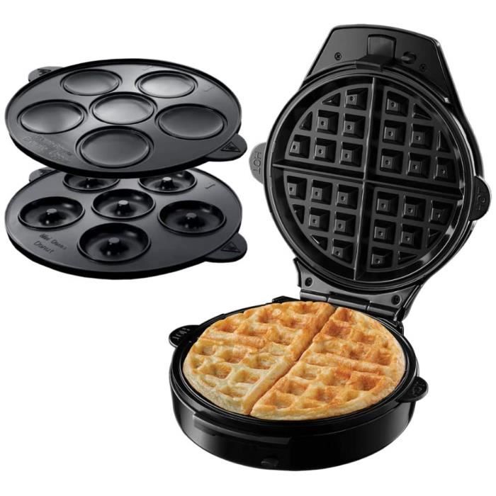 Russell Hobbs Gaufrier 3en1 900W, Plaque Gaufre, Cupcake et Donut - 24620-56 Fiesta