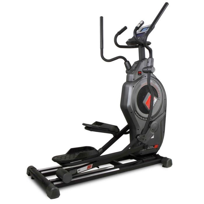 BH Fitness Vélo elliptique CROSS1200 G875 - Systéme inertiel mixte Aire + Magnétique - Foulée de 53 cm - Semipro - Programmes HIIT