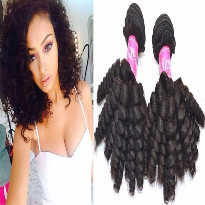 2 tissage bresilienne humain hair baby curly cheveux bresilienne hair 10”10”