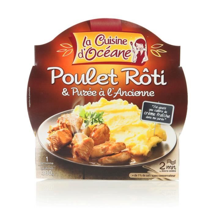 Poulet rôti et purée à l'ancienne 300 g La Cuisine D'Océane