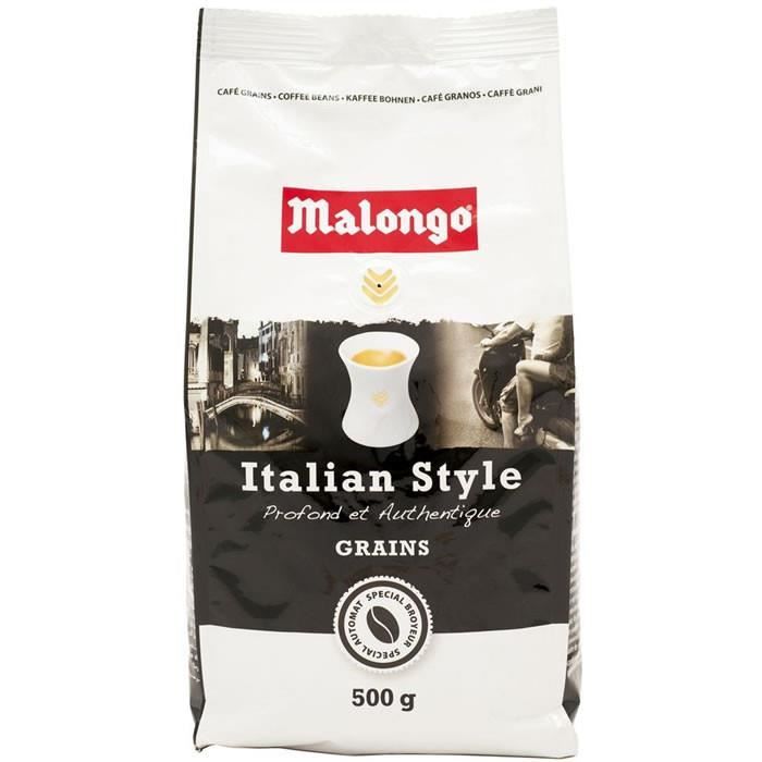 LOT DE 2 - MALONGO Café grain Italian Style - 500 g