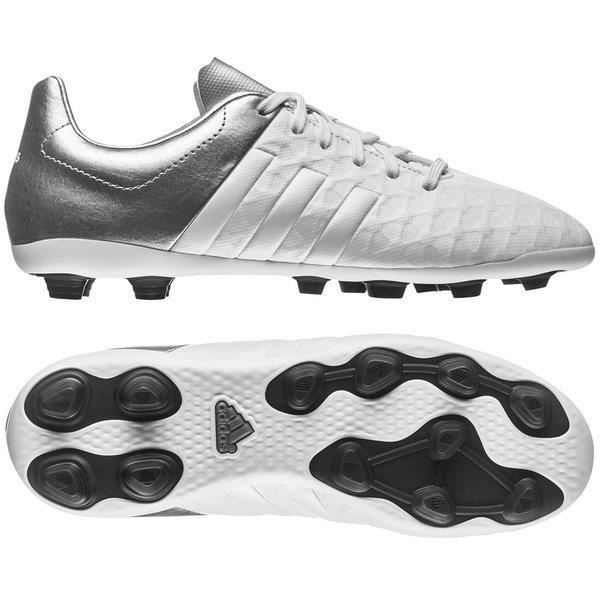 adidas Ace 15.4 FxG White/Core Black/Silver Metallic Kids