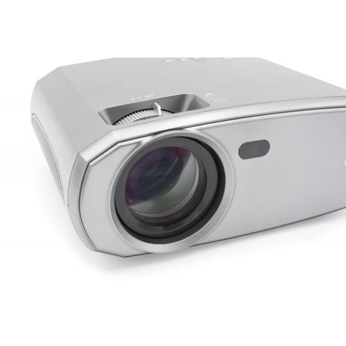 Technaxx Projecteur TX-177 LCD Luminosité: 15000 lm 1920 x 1080 Full HD argent