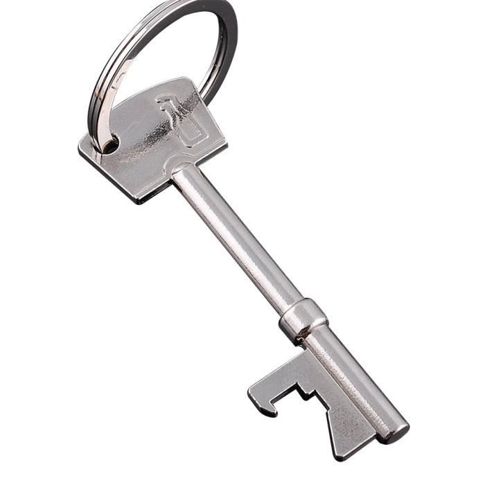Ouvre Bouteille en Métal Solid Forme de Clé Multifonctionnel Ouvre porte-clés Décapsuleurs Ustensiles pour Bar e