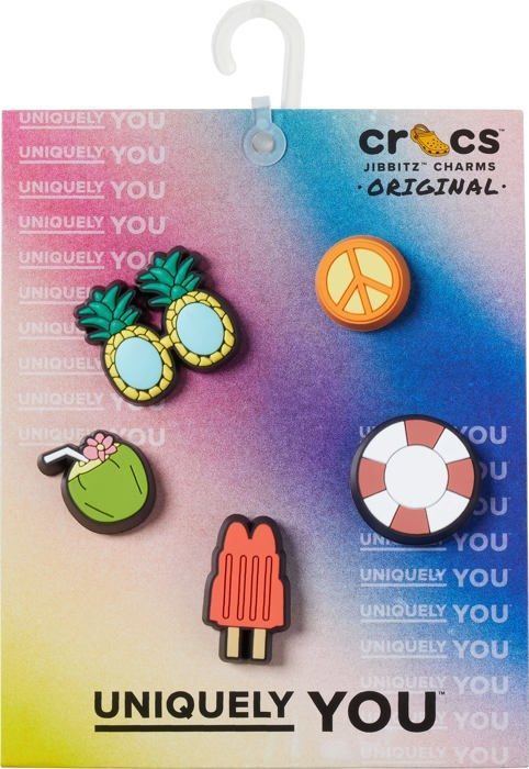 Tikono Lot de 12 breloques pour chaussures d'été, breloques de plage en plastique, jolie étoile de mer, coquillage, perles, décoration de sabots et sandales