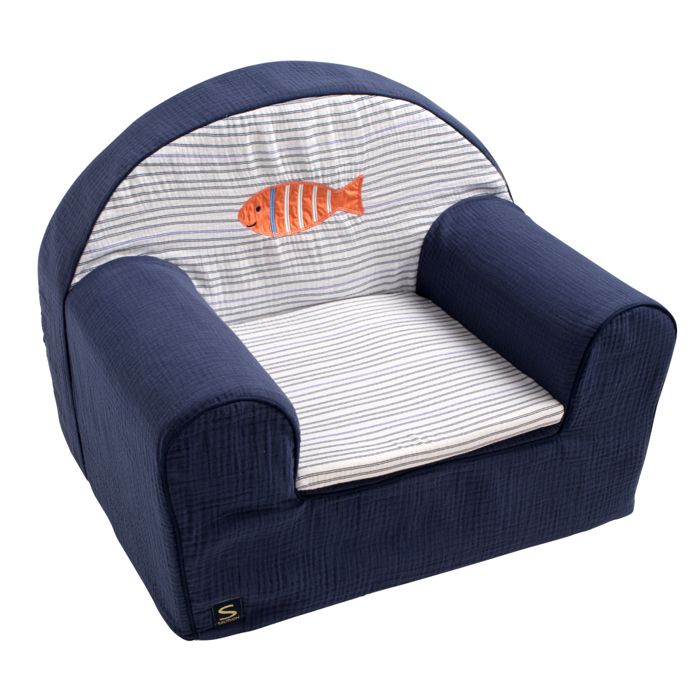 Fauteuil club enfant en gaze de coton - BABY SAILOR Fauteuil club enfant en gaze de coton - BABY SAILOR