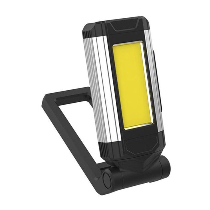 Lot 2 Baladeuses LED Rechargeables COB – Lampe Travail Aimantée 600 Lumens, 5 Modes, Crochet 360°