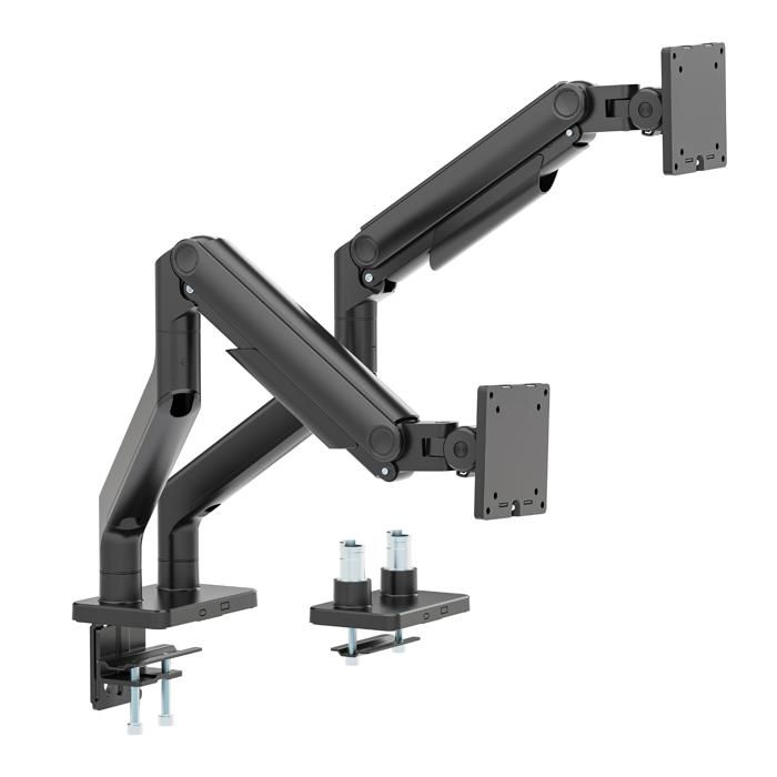 Kenoko Support Double Moniteurs KARASU – Bras Articulé pour Écrans jusqu’à 45’’  Compatible VESA  Rotation 360°  Max 20kg  Noir