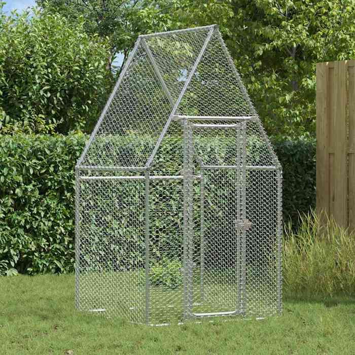 vidaXL Cage poules 100x100x190 cm